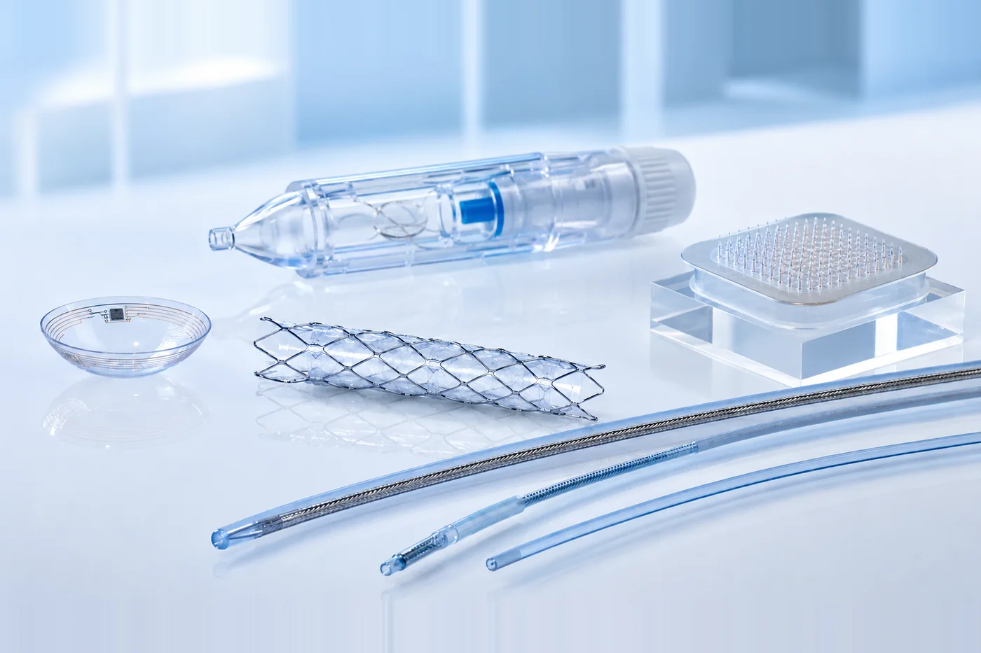 Plasma-assisted polymer coating being applied to a medical catheter — Medical Surface laboratory